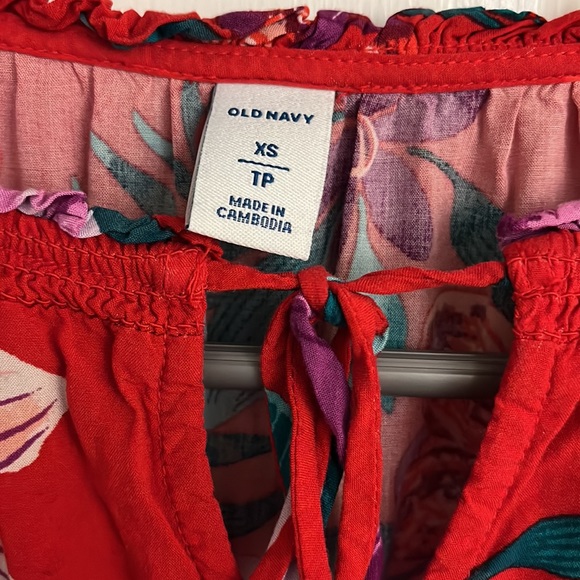 Red flower dress size XS - Picture 4 of 7